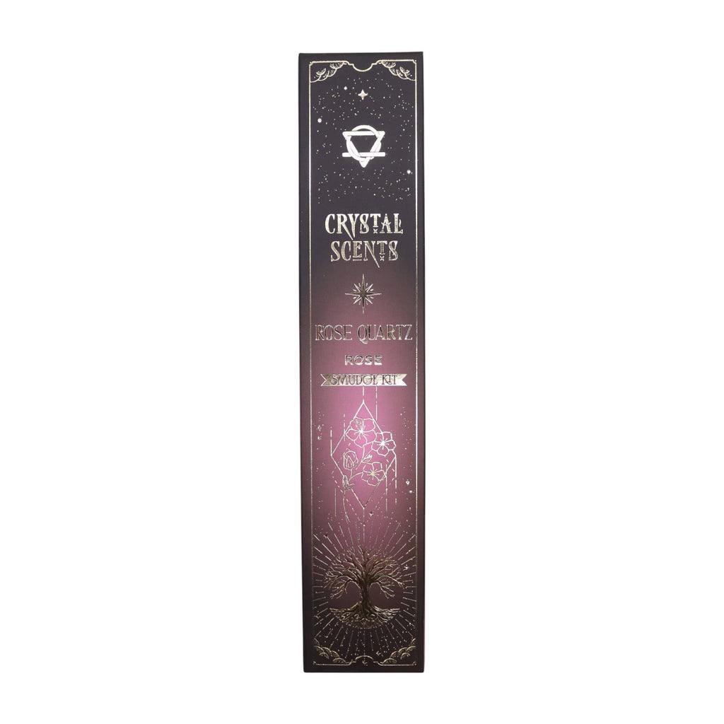 Incenso aroma Rosa con QUARZO ROSA