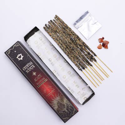 Incenso aroma Zafferano con AGATA ROSSA